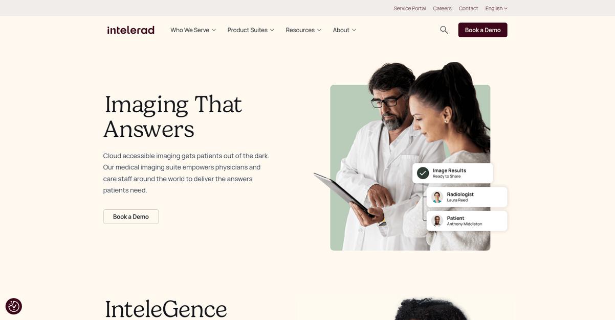Intelerad Homepage