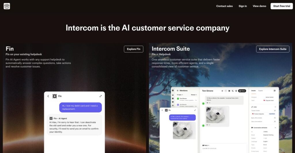 Intercom Homepage