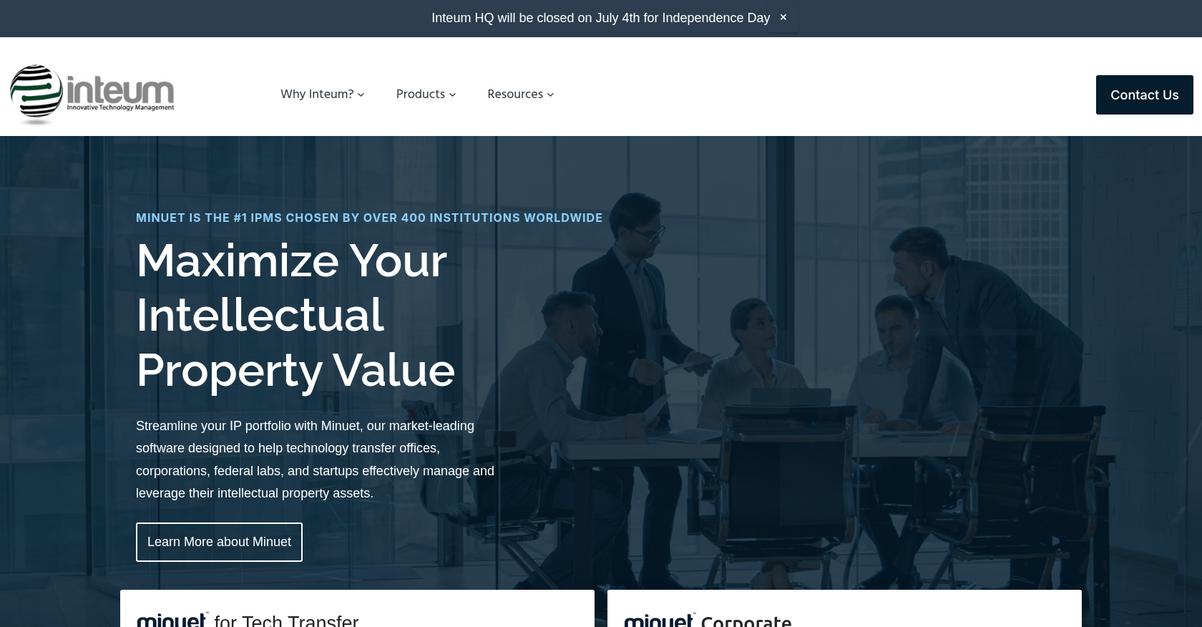 Inteum Homepage