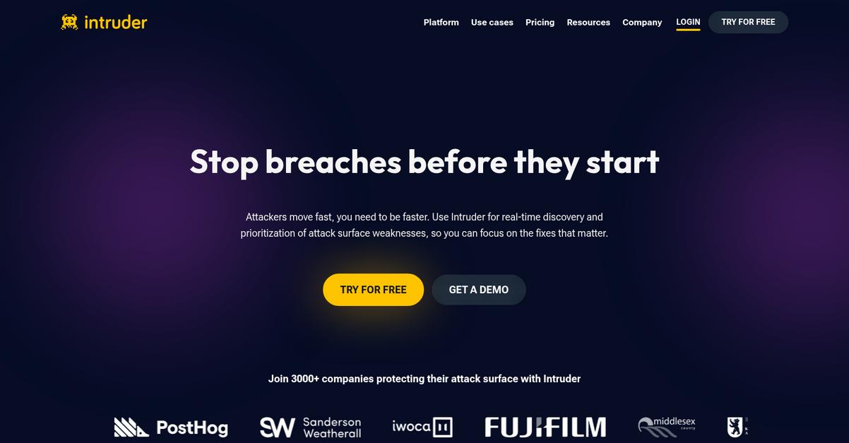 Intruder Homepage