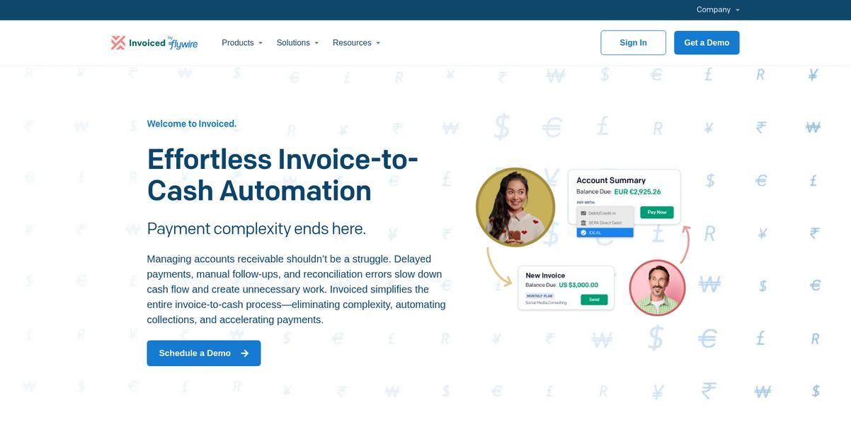 Invoiced Homepage