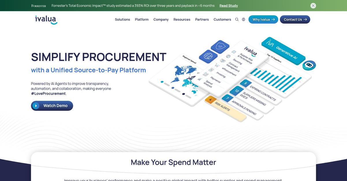 Ivalua Homepage