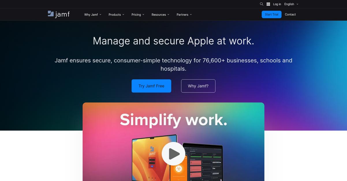 Jamf Homepage