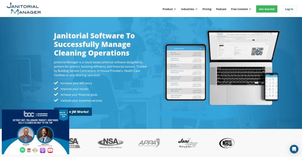 Janitorial Manager Homepage