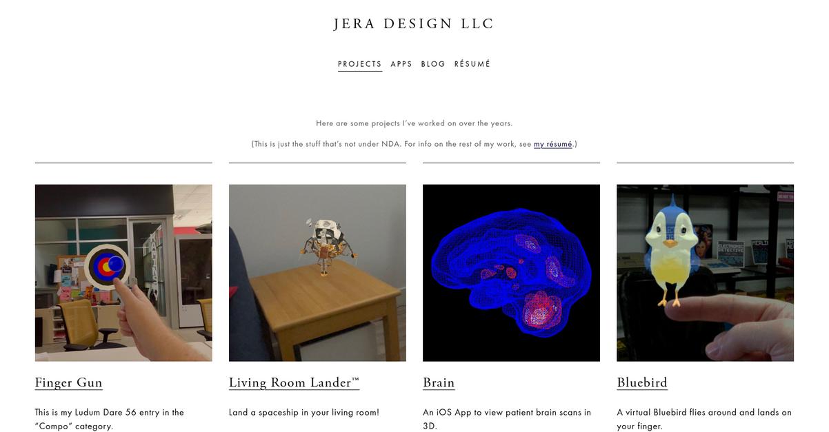 Jera Design Homepage