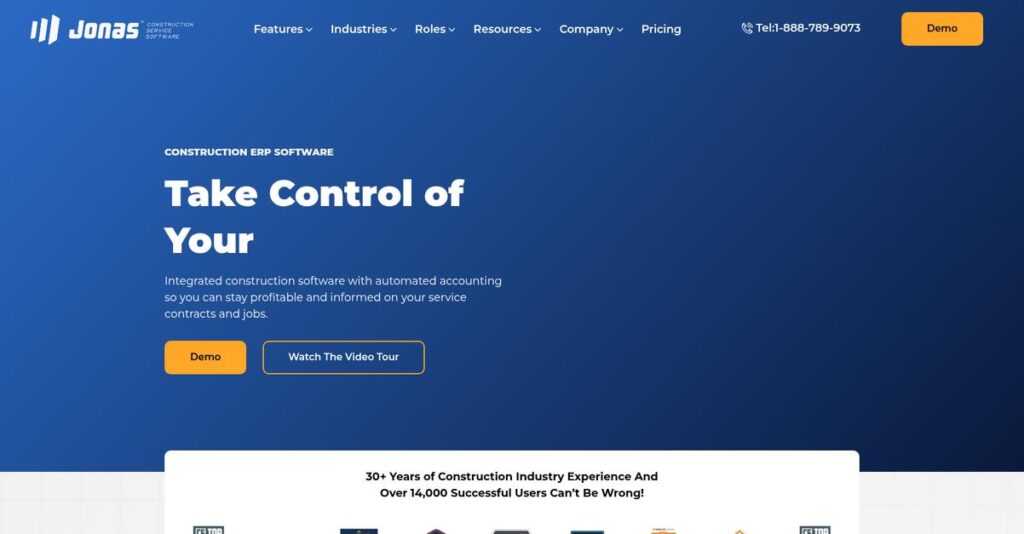 Jonas Construction Homepage