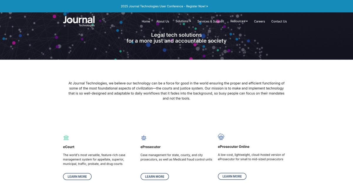 Journal Technologies Homepage