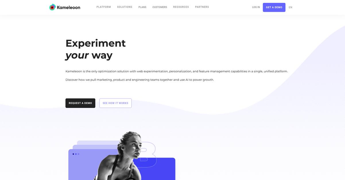Kameleoon Homepage