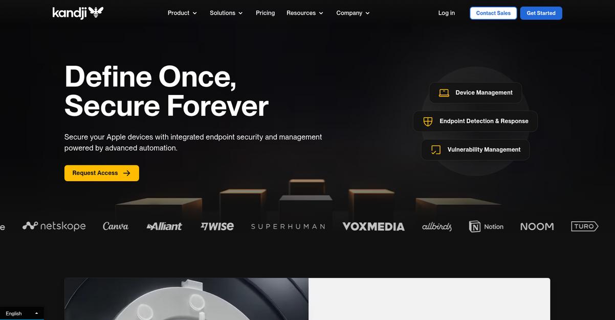 Kandji Homepage