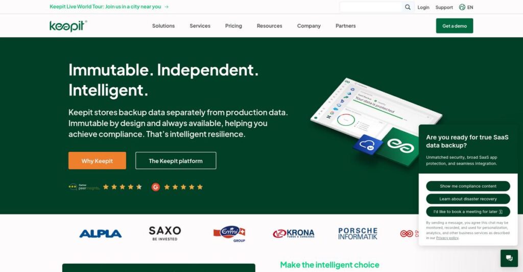 Keepit Homepage