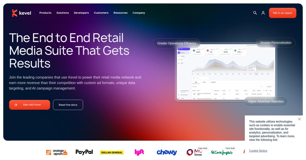 Kevel Homepage