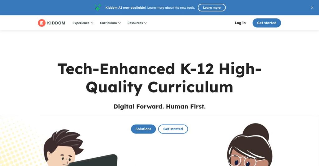 Kiddom Homepage