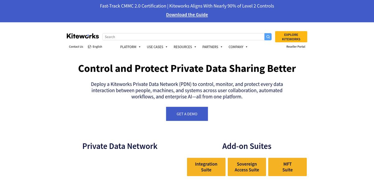 Kiteworks Homepage