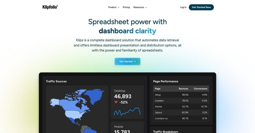 Klipfolio Homepage