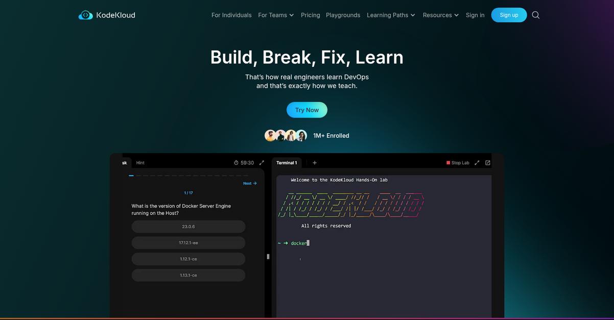Kode Kloud Homepage