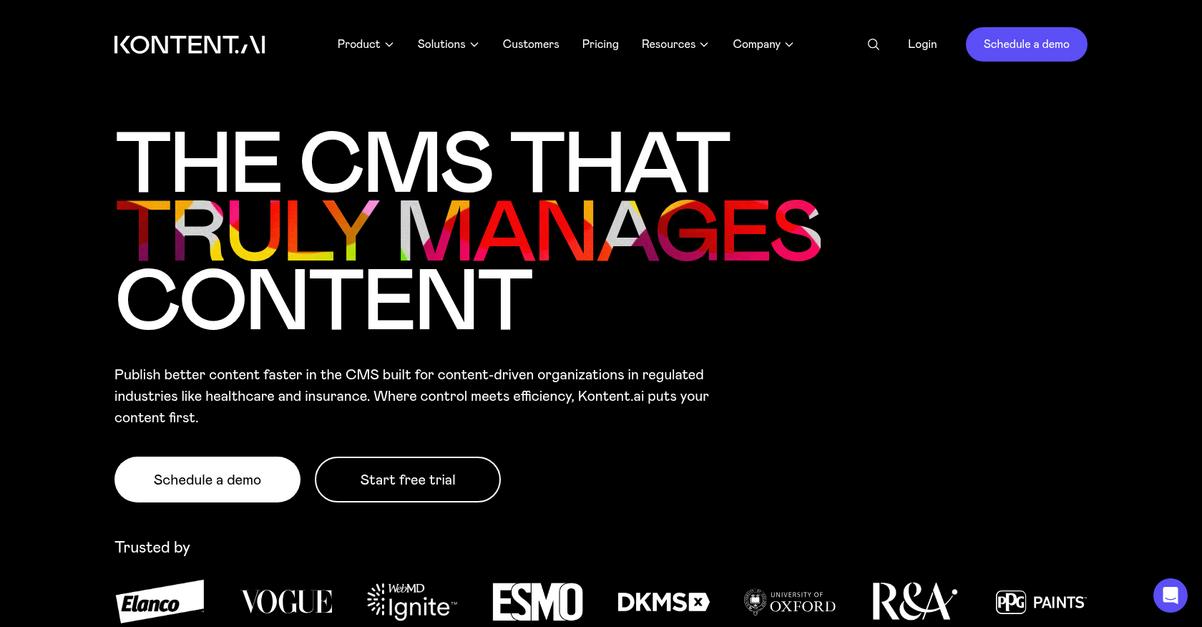 Kontent.Ai Homepage