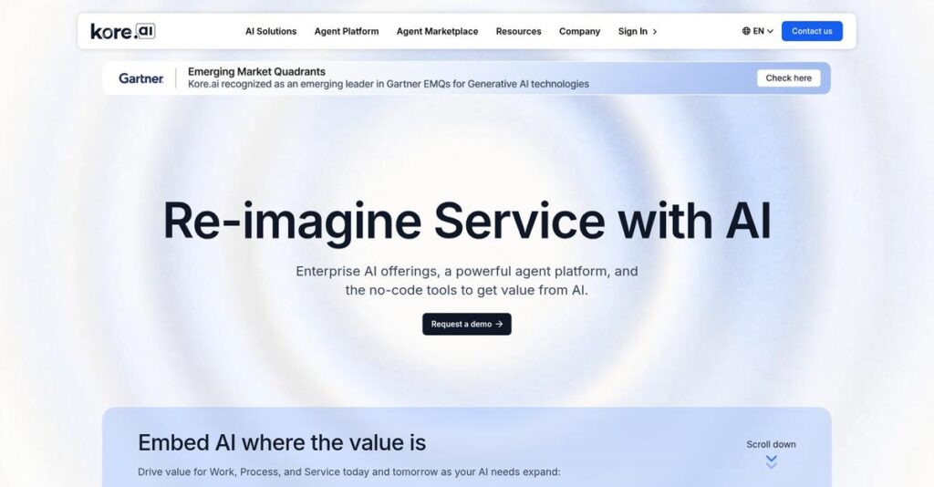 Kore.ai Homepage