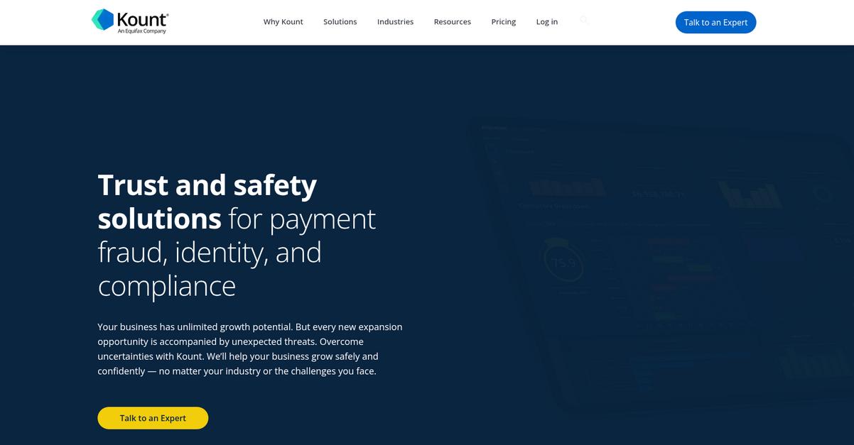 Kount Homepage
