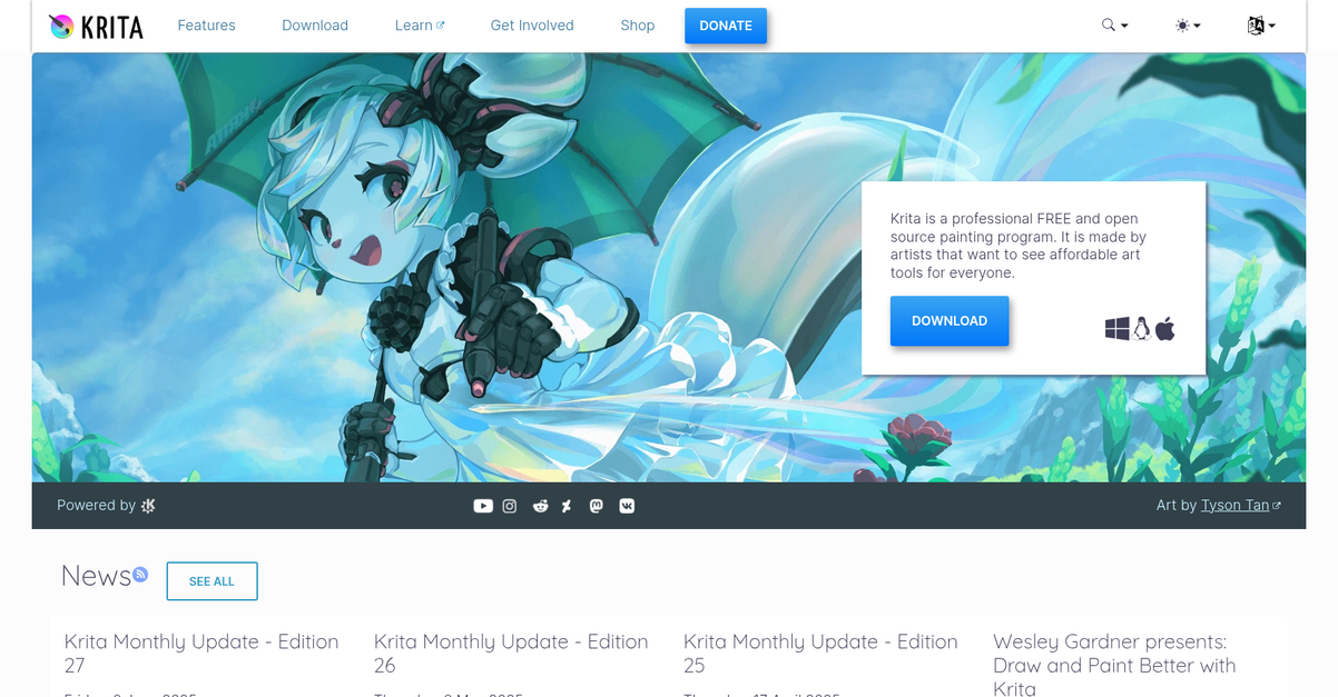 Krita Homepage