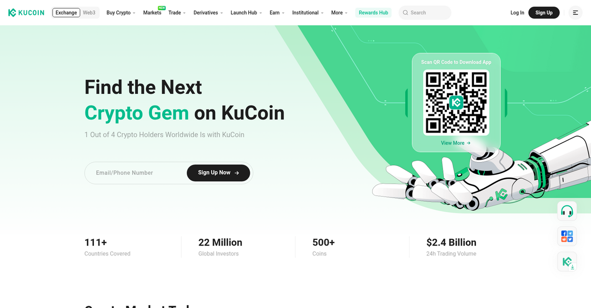 Ku Coin Homepage