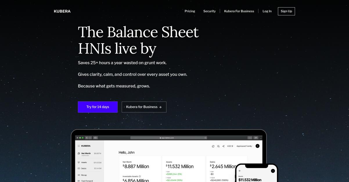 Kubera Homepage