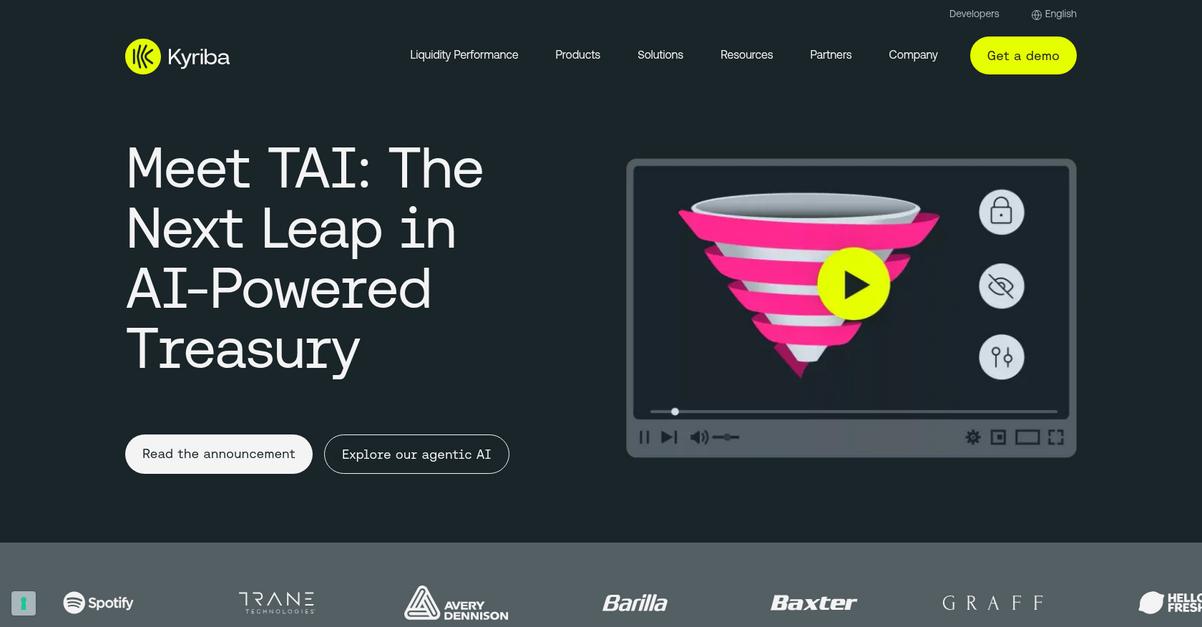 Kyriba Homepage