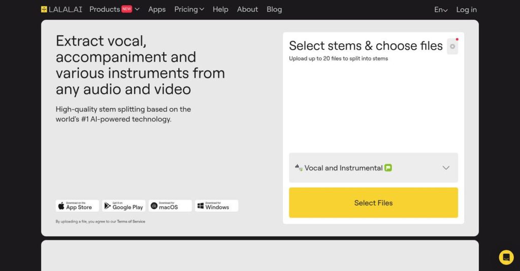 LALAL.AI Homepage