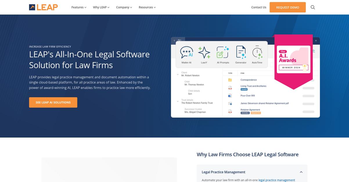 Leap Homepage 1