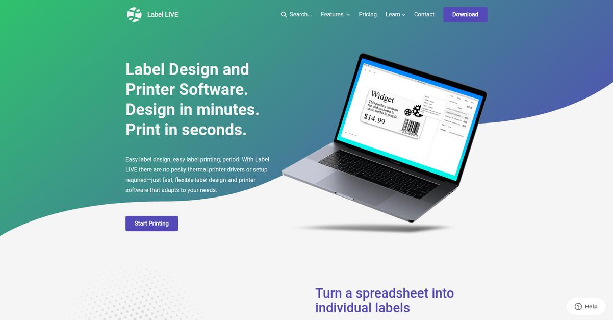 Label Live Homepage