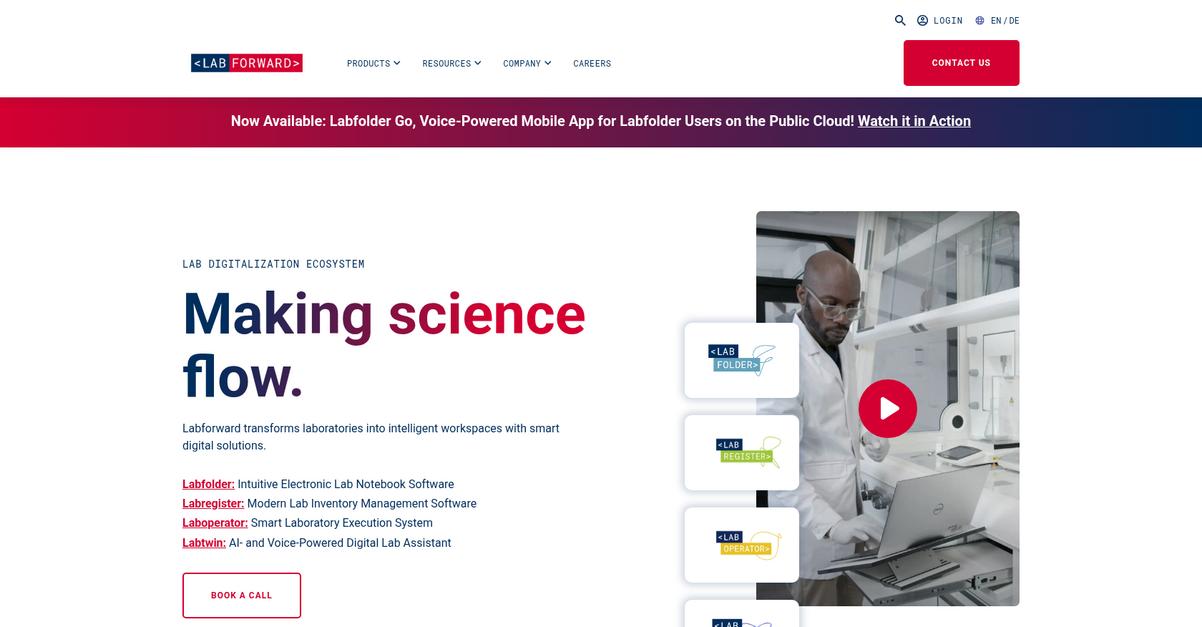 Labforward Homepage