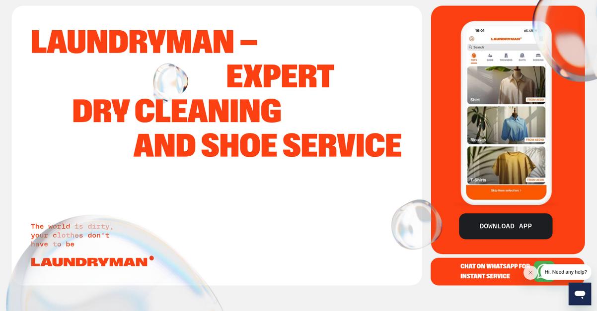Laundry Man Homepage
