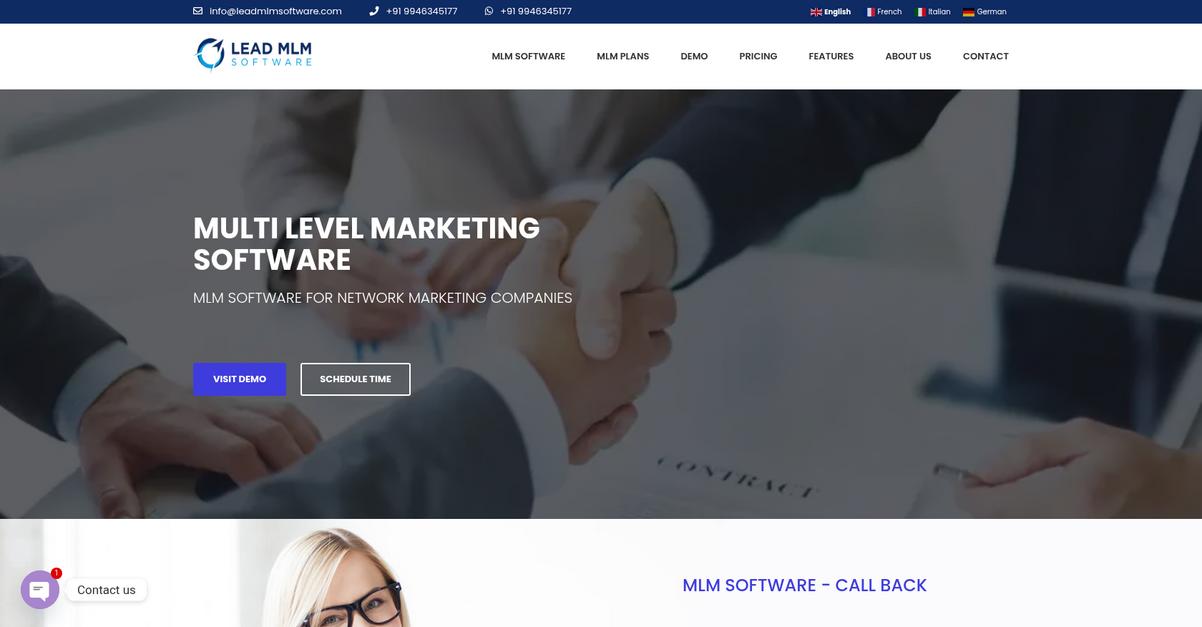 Lead Mlm Software Homepage