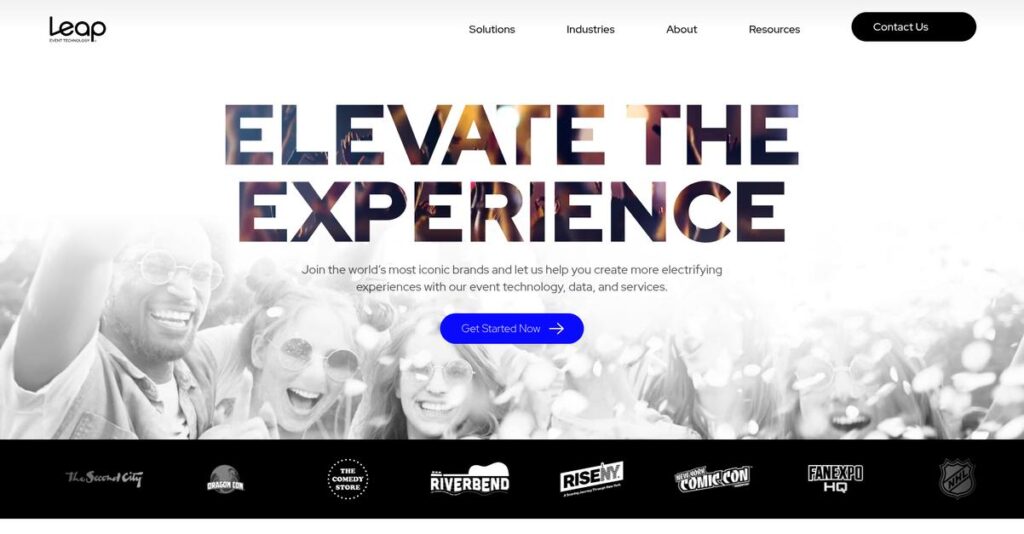 Leap Event Technology Homepage