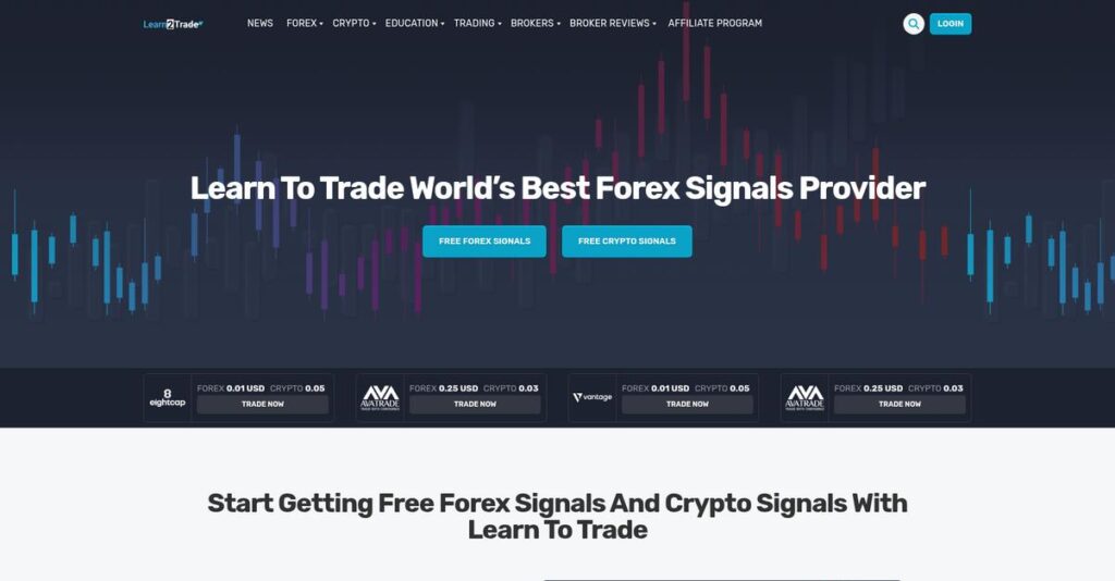 Learn2Trade Homepage
