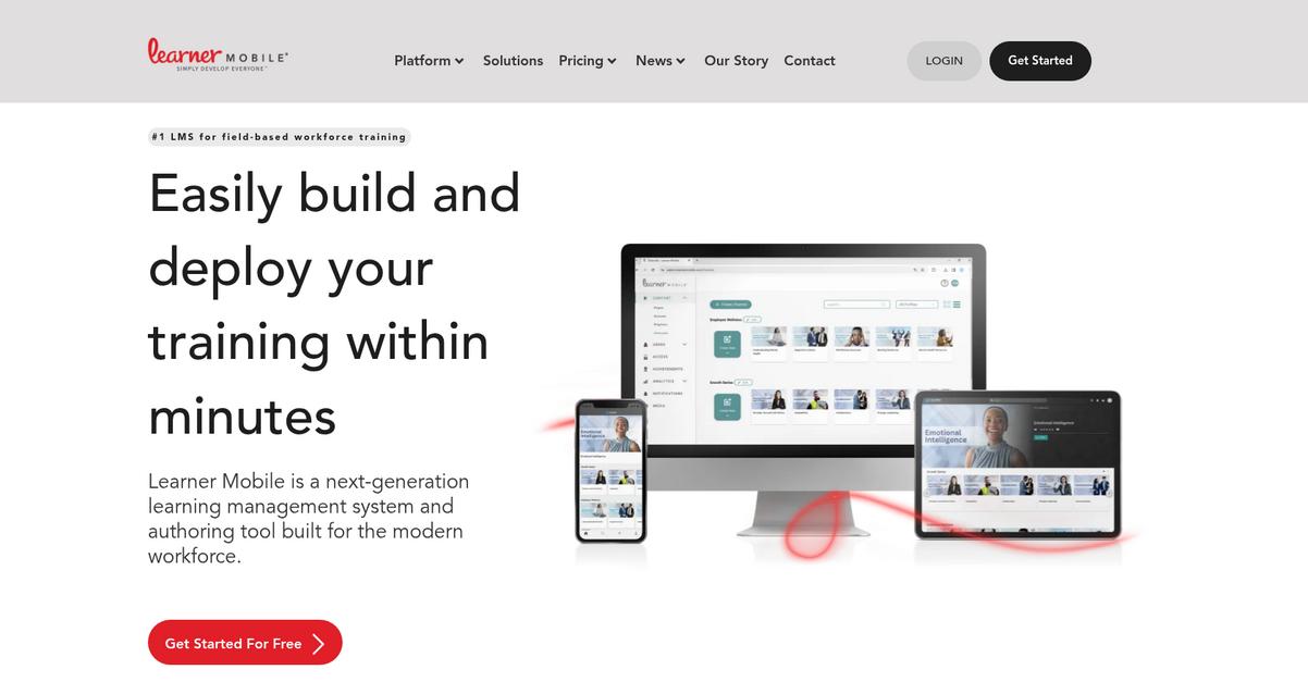 Learner Mobile Homepage