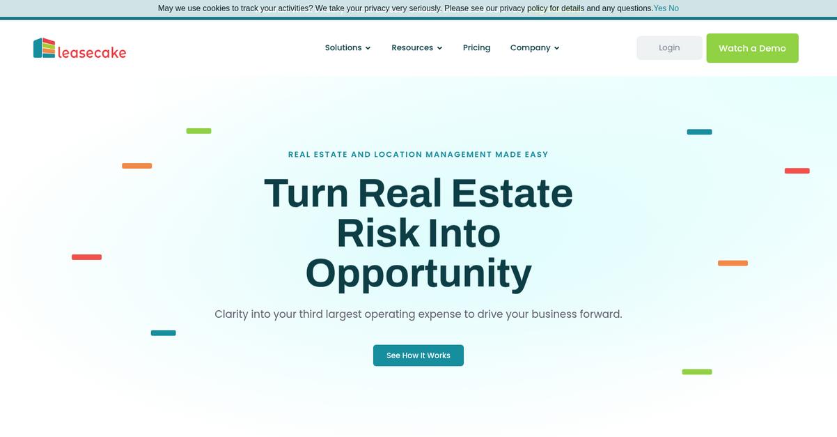 Leasecake Homepage