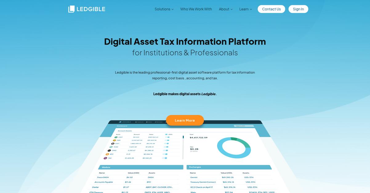 Ledgible Homepage