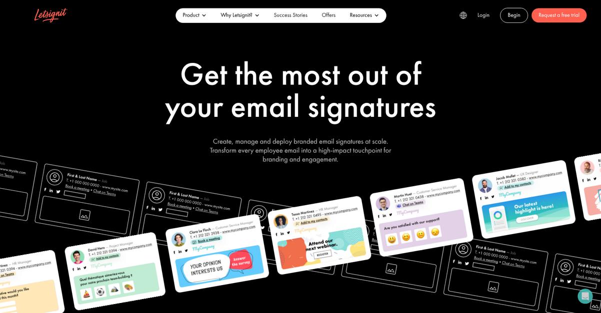 Letsignit Homepage