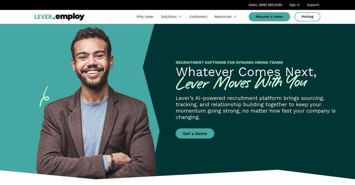 Lever Homepage