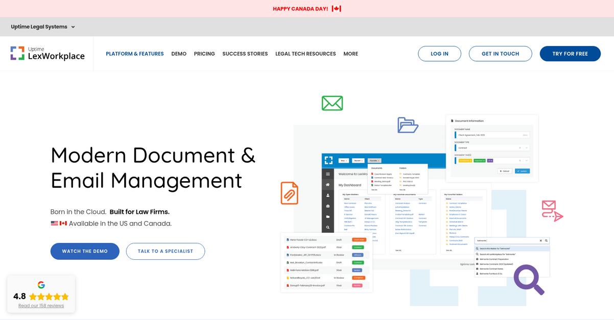 Lex Workplace Homepage