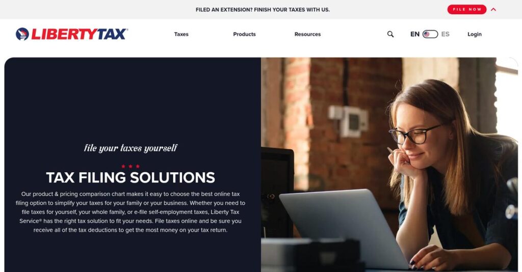 Liberty Tax Service Homepage 1