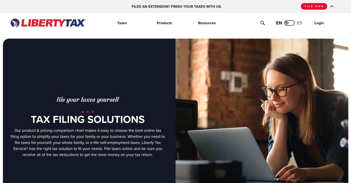 Liberty Tax Service Homepage 1