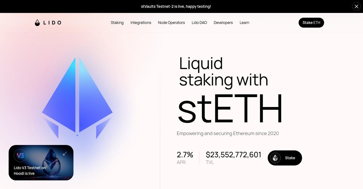 Lido Homepage