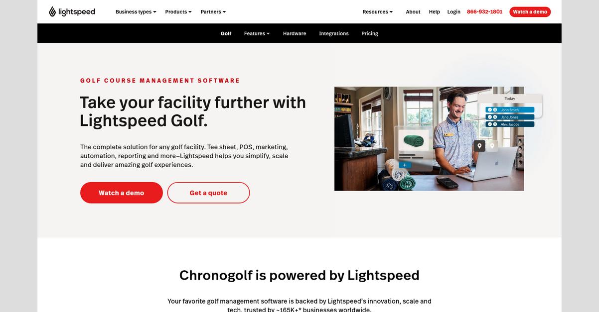 Lightspeed Golf Homepage