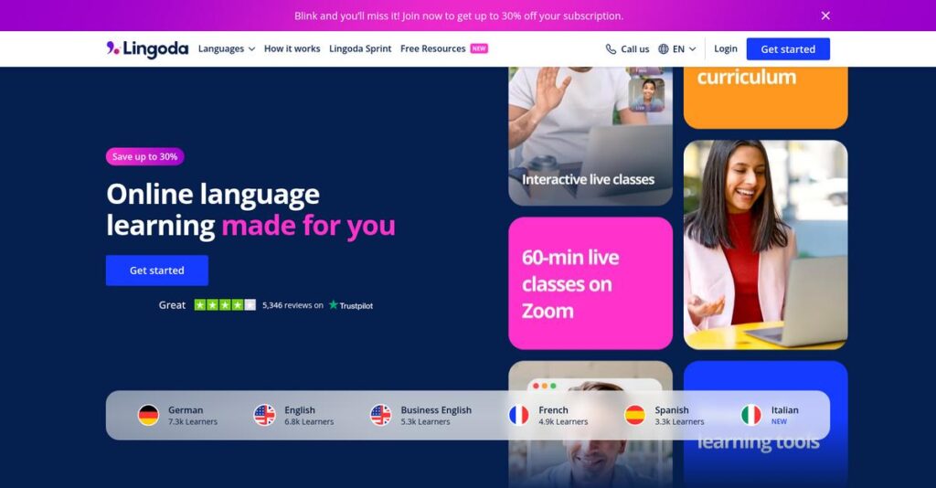 Lingoda Homepage