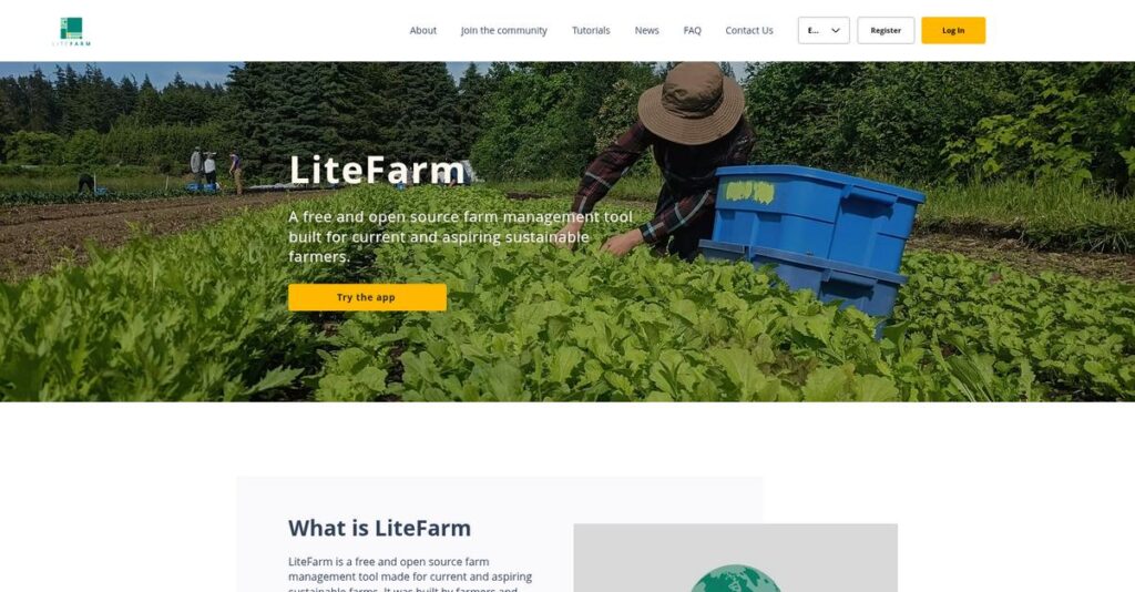 LiteFarm Homepage