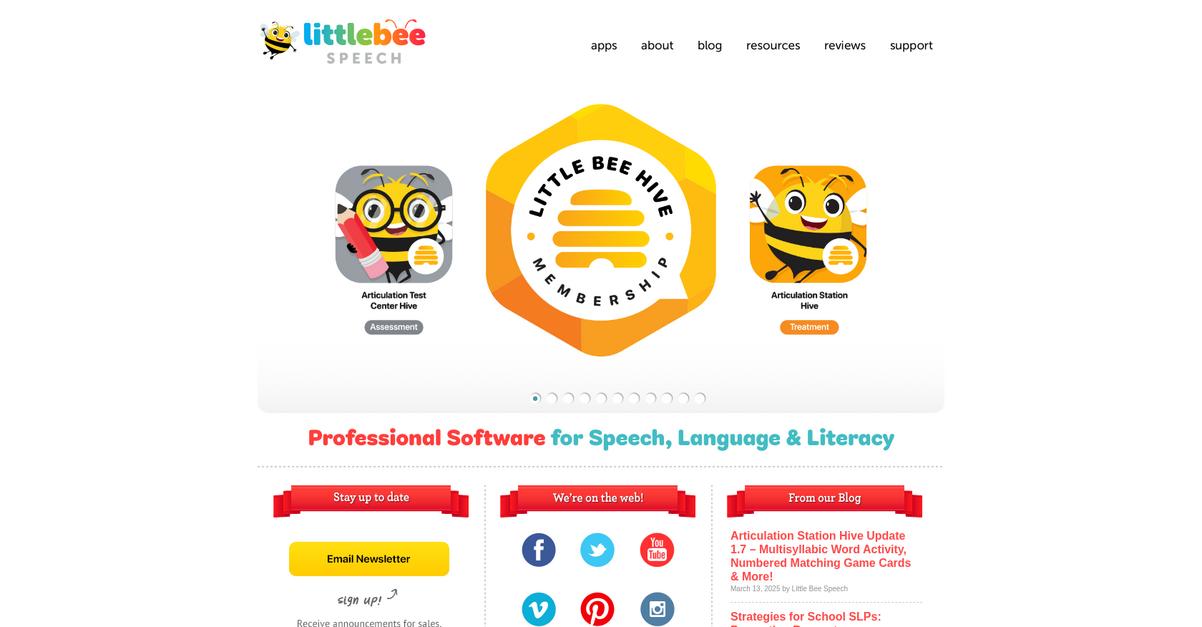 Little Bee Speech Homepage