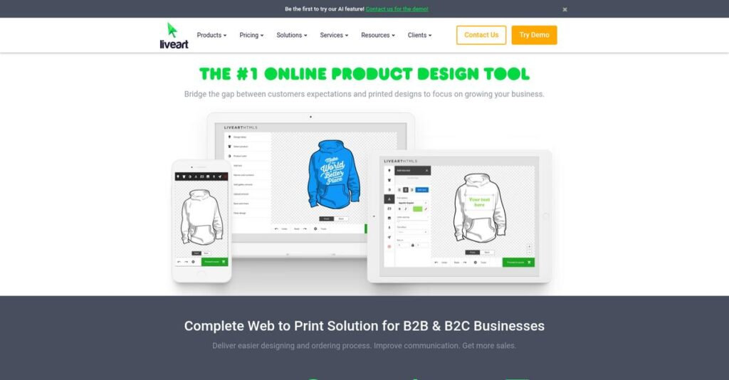 LiveArt Designer Homepage