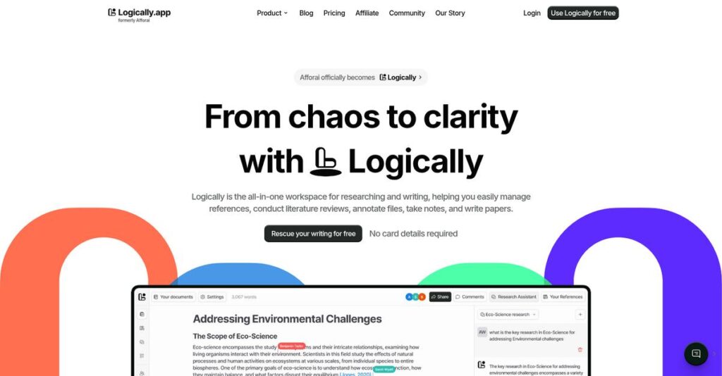 Logically.app Homepage