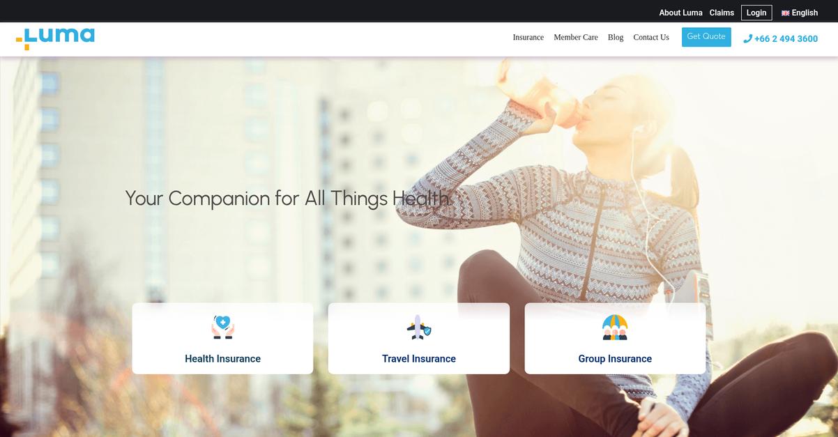 Luma Health Homepage